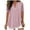 New1/Pink, variant on Otvok Womens Fashionable Standing Neck Short Sleeve Loose Shirt Cotton Linen Tops