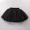 thumbnail image 2 of Staki Girls' Star-Print Tulle Skirt Tutu Skirt Girls Layers Sparkle Tulle Skirt Ballet Dance Dress Princess Skirt for Toddler Girls(Black,12-18 Months), 2 of 3