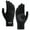 Black, variant on Winter Gloves for Men Chunky Knit Fleece Lined Insulated Gloves for Outdoor Gray L