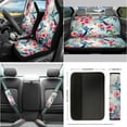 thumbnail image 2 of Jeiento Hummingbird 14 Pieces Car Seat Cover Set with Auto Steering Wheel Cover Seat Belt Strap Floral Cup Holder Rear View Mirror Covers Keychain Handbrake Cover Set for Truck Sedan SUV, 2 of 6