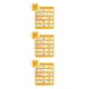 thumbnail image 3 of Vogacara Gráfico de bolsillo Gráfico de bolsillo de calendario colgante de doble cara Amarillo Type1, 3 of 6