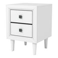 thumbnail image 3 of Kaalaslupa 2-Drawer Solid Wood Nightstand, White, 3 of 5