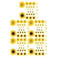 thumbnail image 3 of Billuyoard Wall Stickers Indoor Outdoor Flowers Wallpaper Decals Bedroom Furniture Kids Waterproof Window PVC Home Decorations Room Type2, 3 of 3