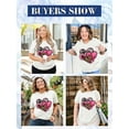 thumbnail image 2 of Anbech Plus Size Women Shirt Love Heart Crewneck Tshirt Short Sleeve Oversized Graphic Sweet Top, 2 of 7