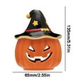 thumbnail image 3 of PEIBang Halloween Ceramic Pumpkin Candle Holder,Halloween Desktop Decorations,Decorative Orange Pumpkin Shaped Candlestick for Indoor Home Decorations, 3 of 4
