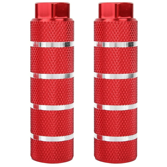 Rocket Launcher Design for Enhanced Grip Red Large Hole Aluminum Mountain Bike Rear Foot Pedals