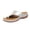 Silver, variant on Comfortable Sandals For Women Toe Loop Design Low Wedge Slip On Slides Breathable Footwear For Daily Walking