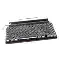thumbnail image 1 of Clavier Mécanique Vintage BT, Clavier Rond à Quatre Axes, Rétroéclairage RGB, Compatible avec, IOS, MacOS, Éclairage RGB 7 Couleurs, Connexion en Mode, 2000mAh, 1 of 8