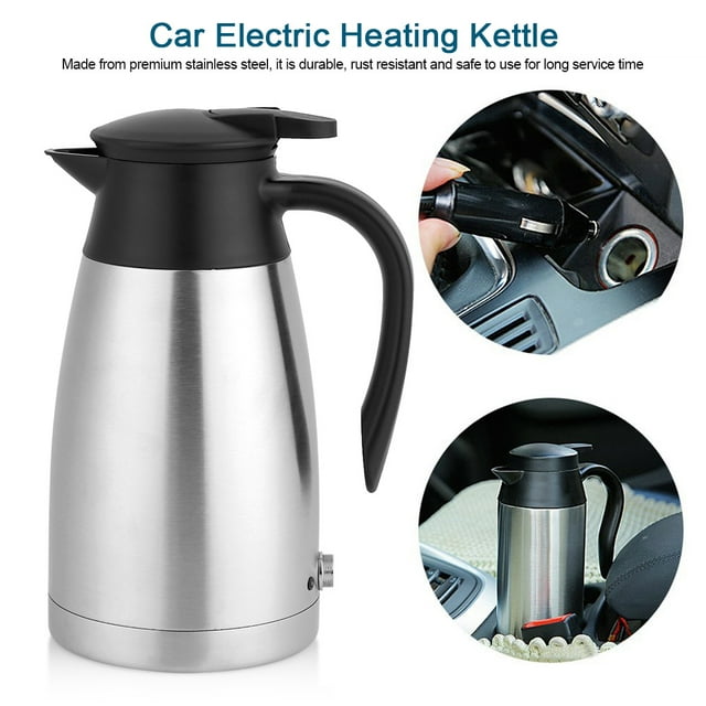 Rdeghly Auto Shut Off Water Heating Pot,24V 1000ml Car Electric Kettle Water Heating Boiling Pot ,Electric Kettle