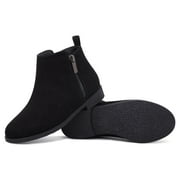 HARVEST LAND Little/Big Girl Ankle Boots Kids Short Zipper Flat Booties Black Size 11-5