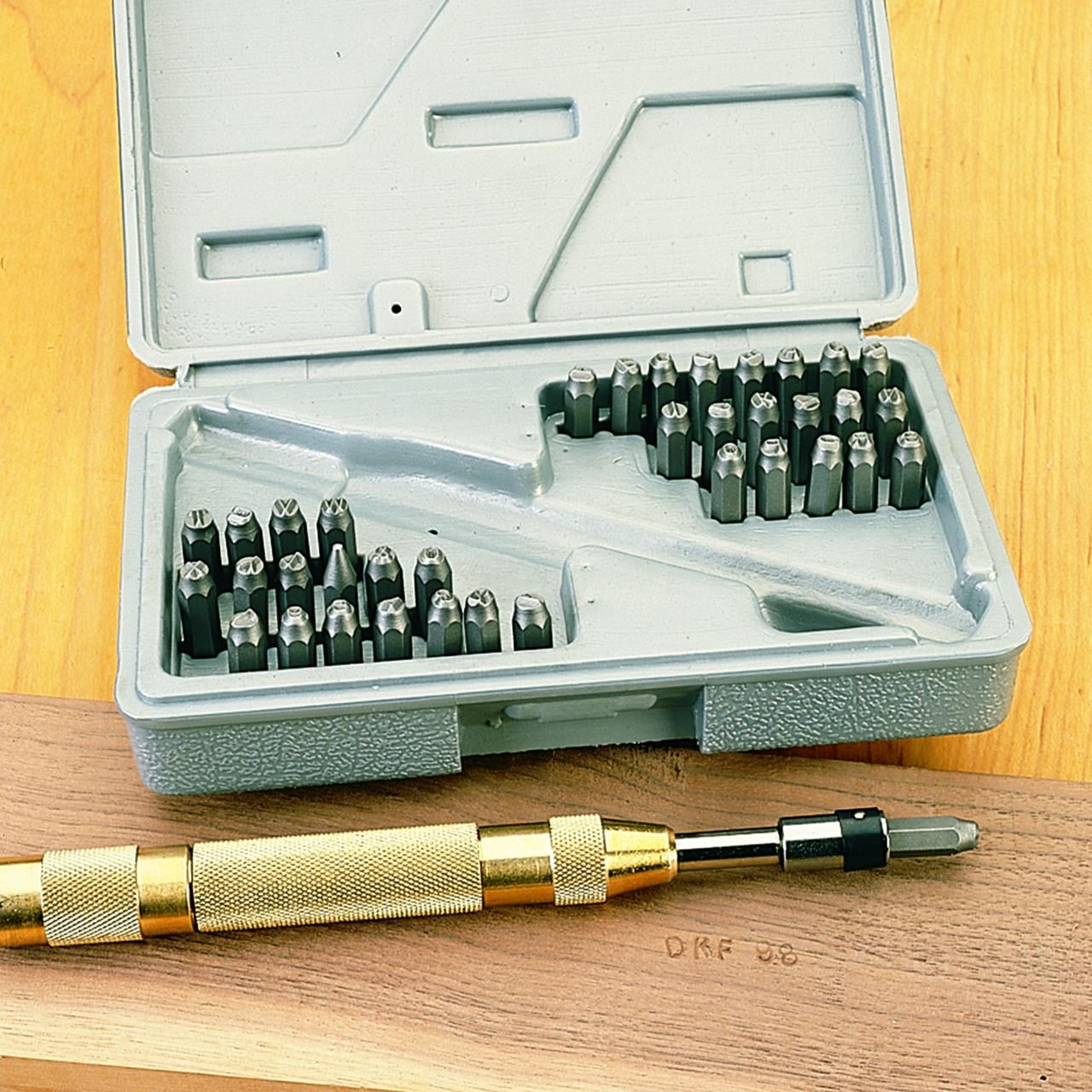 Spring Loaded Letter and Number Punch Set