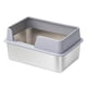 thumbnail image 3 of Caja de arena para gatitos, caja de arena abierta, caja de arena para gatos, caja de arena, caja de arena para tienda de mascotas Gris, 3 of 8
