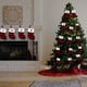thumbnail image 3 of Medias navideñas con monograma y letras, 18 cm, colgantes para niños y adultos, de felpa súper suave, ideales para decorar chimeneas, color rojo., 3 of 7