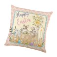 thumbnail image 3 of Fundas de almohada de 45 cm x 45 cm Fundas de almohada de tiro Regalos de Pascua Cojines de sofá Decorativos suaves para vacaciones Sala de estar Sofá Felices Pascuas Gloria Funda de almohada, 3 of 9