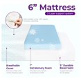 thumbnail image 3 of 6 Inch Queen Cooling Memory Mattress Medium Firm Certified Pressure Relief & Cool Sleep Mattress-in-a-Box Comfort & Supportive Fiberglass (Queen, 6 in), 3 of 8