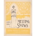 thumbnail image 2 of W.M. Butterfield 15x18 Black Ornate Wood Framed Double Matted Museum Art Print Titled - Melting Snows, a New Book (1895), 2 of 5