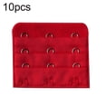 thumbnail image 1 of 10Pcs 3-Row 3-Hook  Women Bra Extender Clasp Strap Extension Band Set, 1 of 11