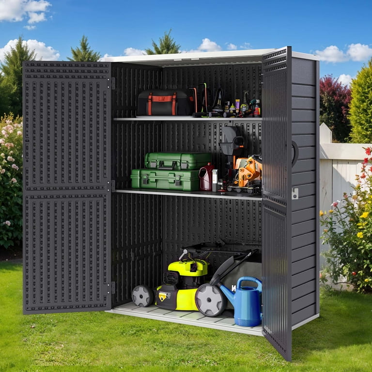 Uforic Outdoor Storage Shed, 59 Cu Ft Tool Shed Ideal for Garden