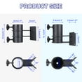 thumbnail image 2 of Patio Umbrella Holder Corner Mount Umbrella Clamp Mounting Bracket Outdoor Sun Umbrella Base for Deck Railing 2 Pack, 2 of 6