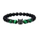 thumbnail image 2 of Pulsera para mujer, regalo para mujer, pulsera de piedra volcánica de ojo natural con incrustaciones de leopardo y circonita, pulsera para la ansiedad para hombre., 2 of 5