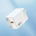 thumbnail image 2 of 80W Max Fast Charging Wall Plug with Retractable and Scalable Module Featuring Type C and USB Ports for High Speed Phone Laptops Power, 2 of 4
