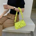thumbnail image 4 of Sywqhk Moda Mujer Pu Plisado Bajo El Brazo Bolso De Hombro Casual Pequeño Bolso (Verde) Sywqhk Para estrenar, 4 of 9