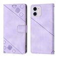 thumbnail image 2 of Feishell for Apple iPhone 11 6.1 inch Wallet Case with Wrist Strap,Flip Cover with Embossed Pattern PU Leather Kickstand Credit Card Slots Magnetic Clasp Folio Purse Phone Case,Purple, 2 of 7