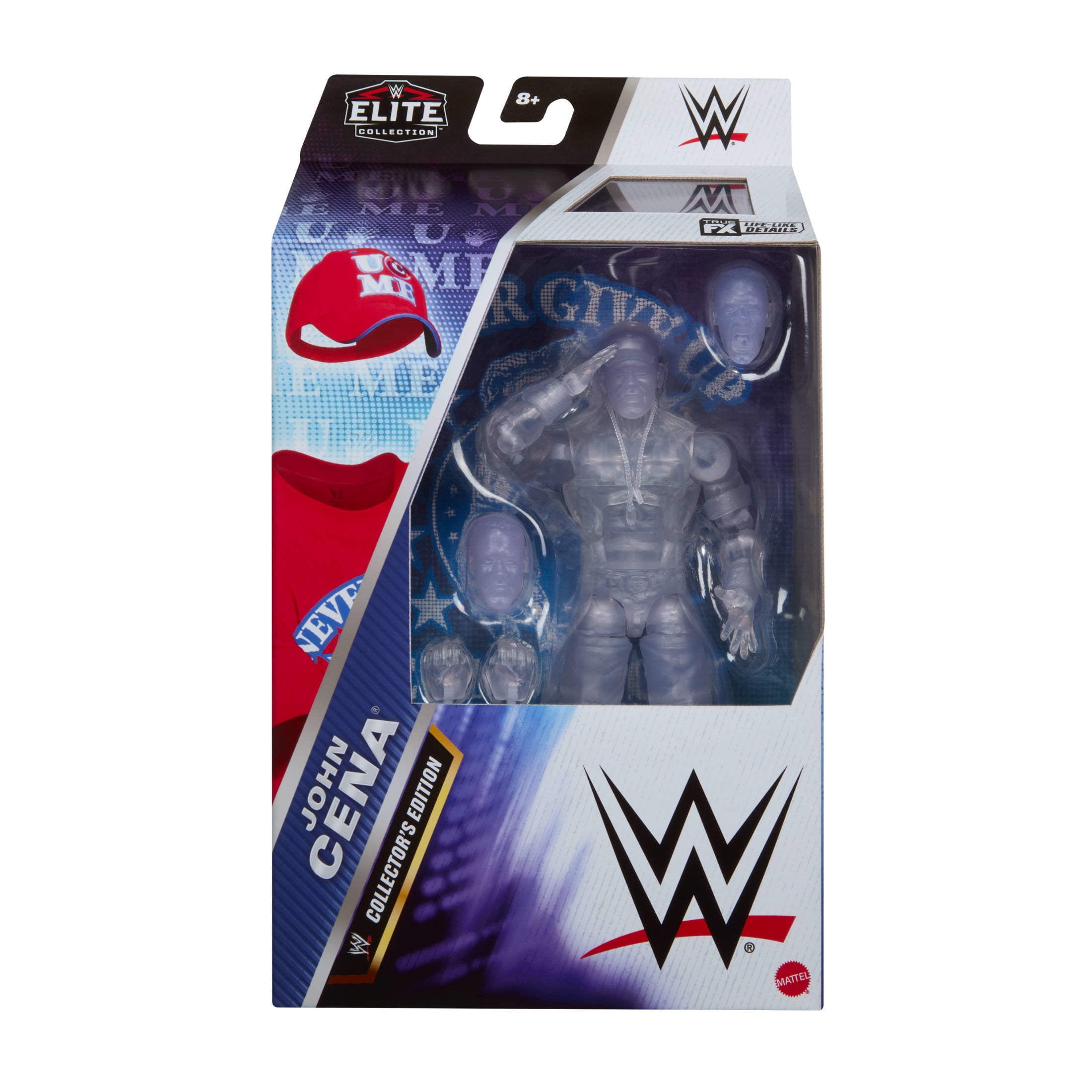 WWE Elite John Cena Action Figure, Greatest Hits 2025, 6-inch Transparent Collectible with Accessories