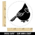 thumbnail image 2 of Puffy Cardinal Bird Self-Inking Rubber Stamp Ink Stamper - Red Ink - Small 3/4 Inch, 2 of 7