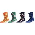 thumbnail image 4 of Surprise Color and Pattern Set of 8 funny Unisex Crew Socks, 4 of 4