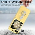 thumbnail image 5 of Allytech Galaxy Z Flip 5 Case with Ring Holder Stand & Screen Protector, Morandi Colored Case Shockproof Bumper Slim Cover for Samsung Galaxy Z Flip 5 - Yellow, 5 of 9