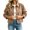 Khaki, variant on Floleo Womens Soft Microfiber Jacket Button Down Collared Long Sleeve Casual Outerwear with Patch Pockets for Fall Spring Daily Wear