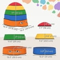 thumbnail image 3 of Qaba Ladybug Kids Balance Stepping Stones, Non-Slip Balance River Stones, 3 of 10