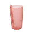 thumbnail image 2 of SPRING PARK Plastic Milk Cup with Straw Lid Handle for Kids Adult with Juice and Drinking Mug for Kids, 2 of 3
