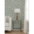 thumbnail image 2 of Chesapeake Agathon Blue Floral Wallpaper, 2 of 4