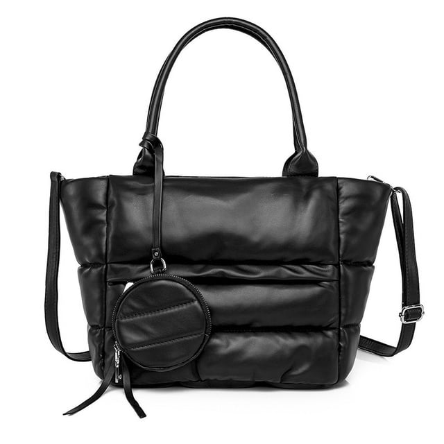 Bolso de mano acolchado grande, bolsos de mano acolchados para mujer, bolsos cruzados acolchados impermeables