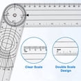 thumbnail image 2 of Protractor Lot de 5 Règle Orthopédique d'Angle pour Vélo Goniomètre Physiothérapie, 2 of 7