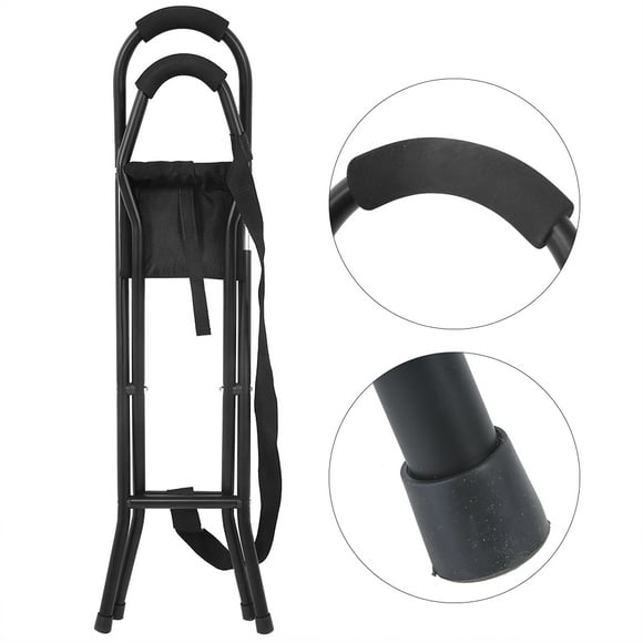 Noref Walking Stick Cane,Folding Cane,Walking Stick Cane Folding Cane Stools Portable Lightweight Walking Chair with