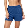 thumbnail image 2 of Gamivast Shorts for Women Elastic Waist Soft Stretch Lightweight Shorts with Patch Pockets Relaxed Fit Gym Workout Lounge Travel Summer Bottoms Navy L, 2 of 8