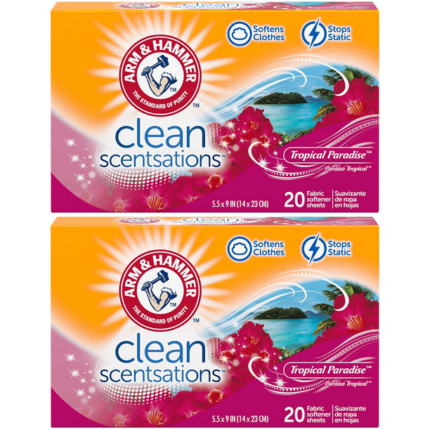 Arm Hammer Fabric Softener Sheets 40 Tropical Paradise 2 Pack Com Arm Hammer Fabric Softener Sheets 40, What Fabric Softener Goes With Arm And Hammer