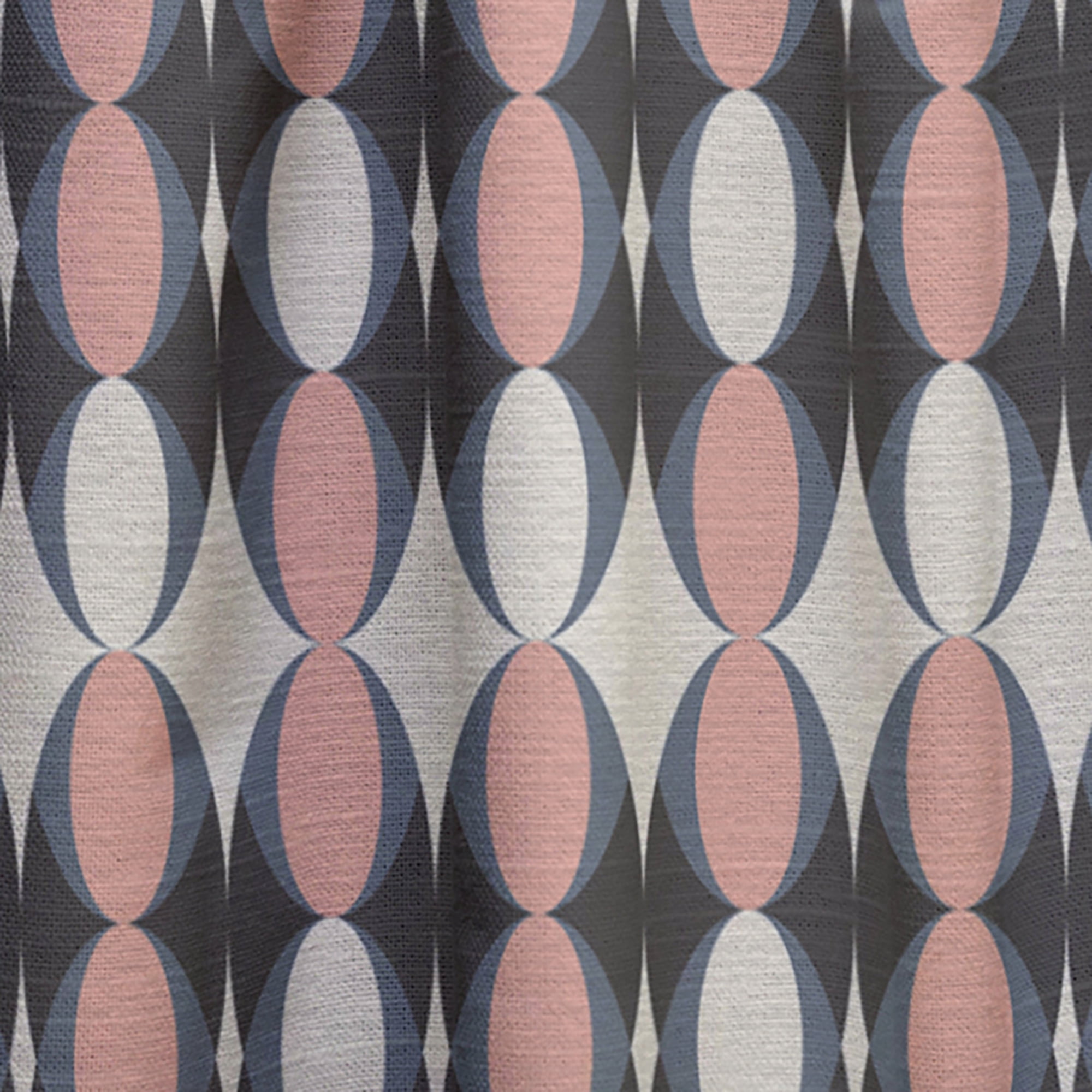 Designart 'Circular Retro Pattern IX' Mid-Century Modern Curtain Panel