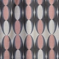 thumbnail image 4 of Designart 'Circular Retro Pattern IX' Mid-Century Modern Curtain Panel, 4 of 5