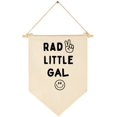 thumbnail image 1 of Rad Little Gal – Signo De Paz Sonriente – Decoración De Bandera, Regalos Para Niñas Y Niños – Cartel De Pared Para Guardería, Habitación De Bebé, Sala De Lectura, Sala De Juegos, Dormitorio, Puerta De, 1 of 5