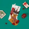 thumbnail image 2 of Dengmore Christmas Stockings Three-dimensional Snowman Santa Elks Socks Gift Bag Christmas Decorations for Wedding Holiday New Year Christmas Party Xmas Tree Hanging Stockings Ornament, 2 of 4