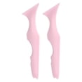 thumbnail image 2 of 2 plantillas de delineador de ojos con punta puntiaguda, reutilizables, impermeables, de silicona, para maquillaje, color rosa, 2 of 14