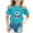 Blue#1, variant on Hduncf Boys Girls Funny Shirt Short Sleeve Novelty Graphic Print Funny Game Summer Tees Tops Round Neck T-shirts Multicolor 120