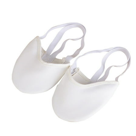 MOKKHNB Ballet Practice Dancing Shoes White Cloth 1 Pair