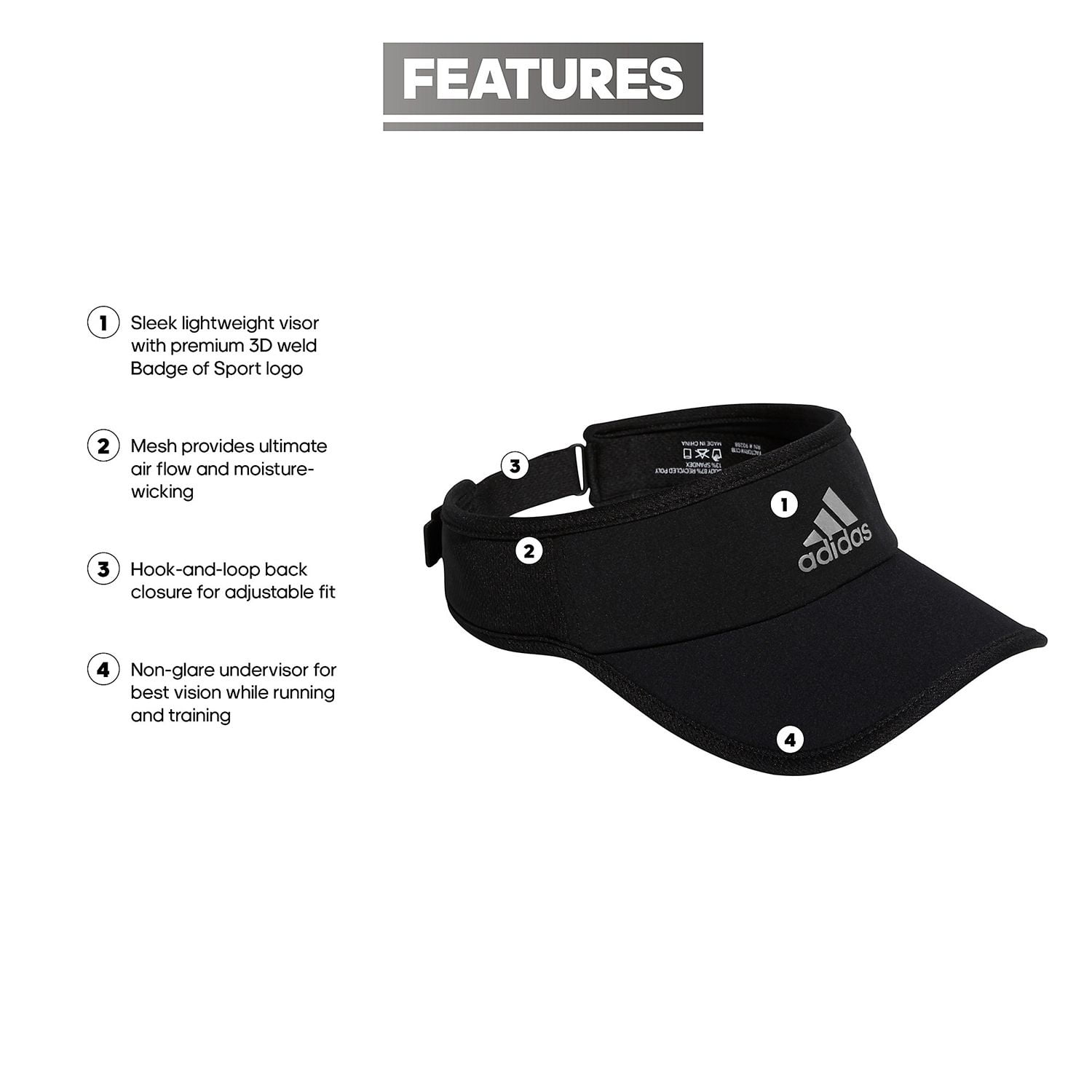 adidas men's superlite visor