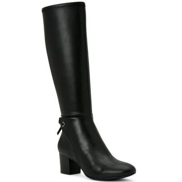 Charter Club Womens Jaccque Stretch Boots Black Smooth 5.5M
