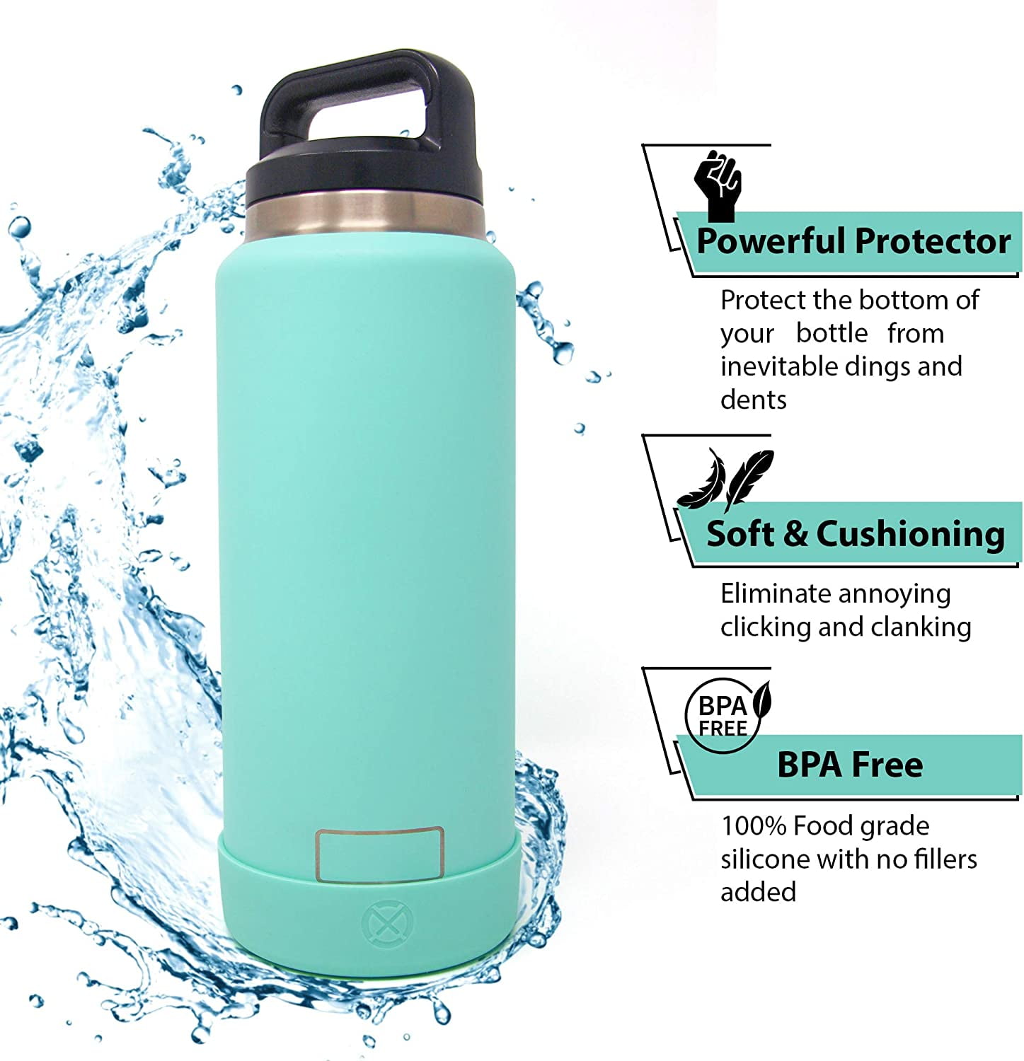 Buy Planetbox Silicone Water Bottle Boot - Teal – Biome US Online